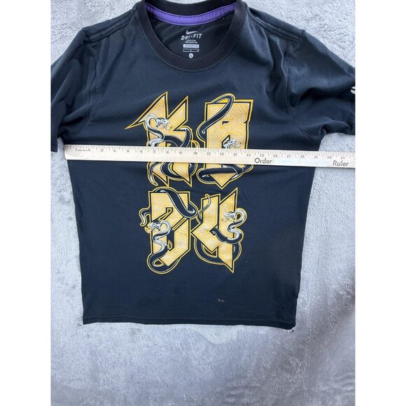 Nike Kobe Bryant Shirt Boys Large Black Dri-Fit Snake Graphic Basketball Mamba - Picture 5 of 15